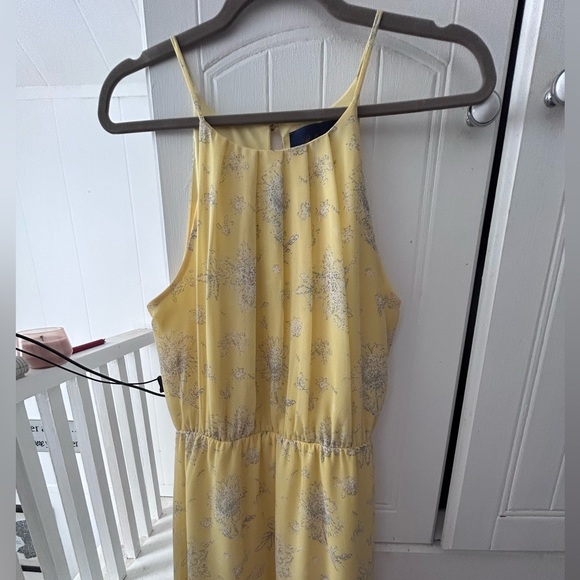 Blue Rain Dresses & Skirts - NWOT BLUE RAIN Yellow Sleeveless Dress w/Floral Print and Elastic Waist, Flared
